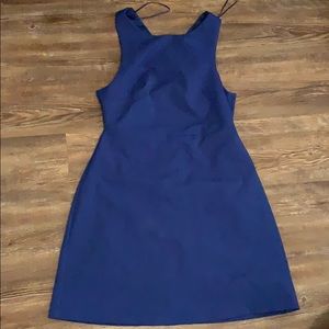 Zara Blue Skate Cutout Dress